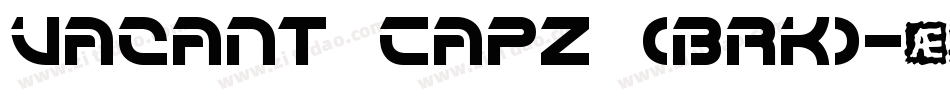 Vacant Capz (BRK)字体转换